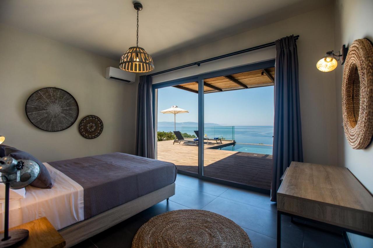 Brand New Villa Lefka With Private Pool At Platies Plateies Exteriör bild
